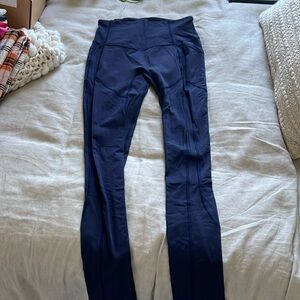 Lululemon workout pants, navy blue, size 6